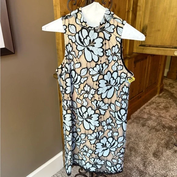 Tracy Reese Dresses | Tracy Reese Black and White Sheath Dress Mock Neck Halter | Color: Black/White | Size: 0 | Jilliankuntzman's Closet Tracy Reese Dresses | Tracy Reese Black and White Sheath Dress Mock Neck Halter | Color: Black/White | Size: 0 | Jilliankuntzman's Closet